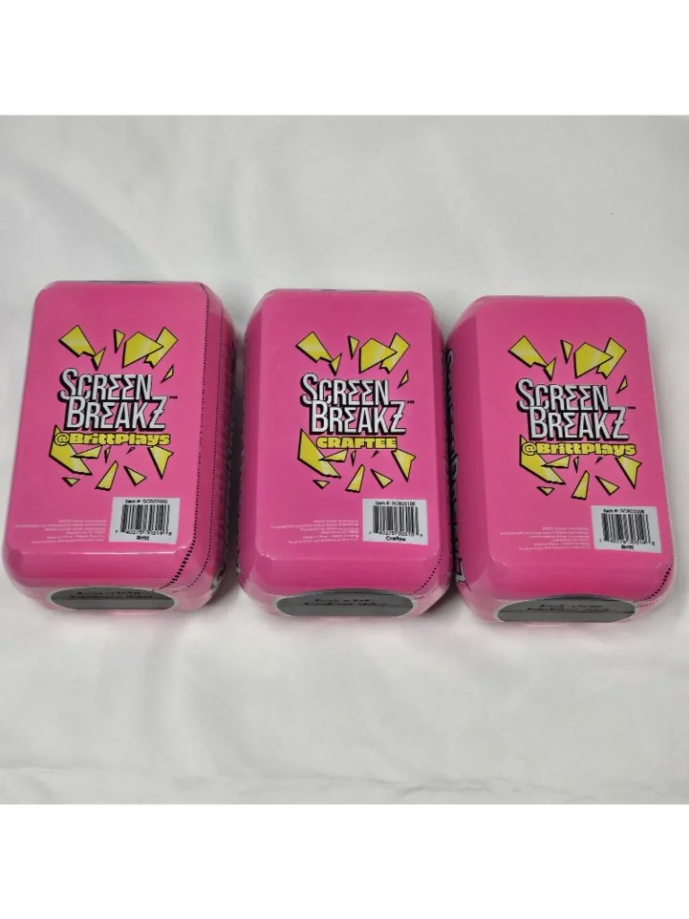 SBZ Screen Breakz Figures Lot of 3 Craftee & Britt Plays